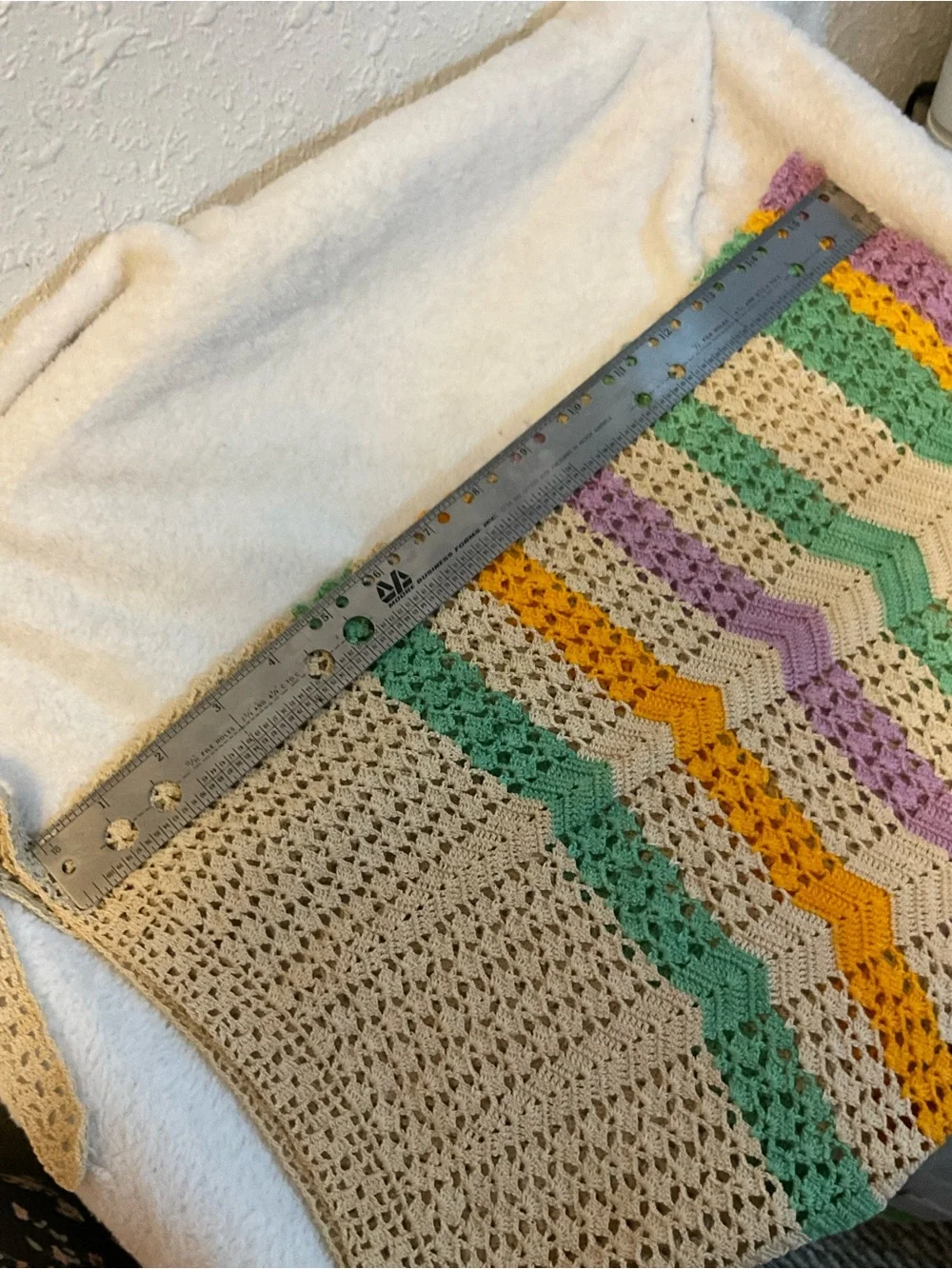 Vintage Apron Handmade Crochet
